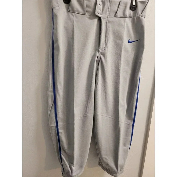 Nike Vapor Select High Baseball Pants Men’s Size Small Gray & Blue BQ6437-054 - Picture 5 of 12